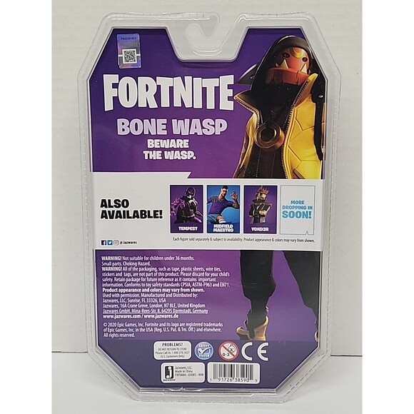 Fortnite 4 Inch Solo Mode Core Figure Pack Bone Wasp Action Figure - Picture 4 of 5